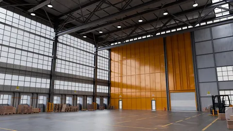 Industrial Warehouse - Blender scenes