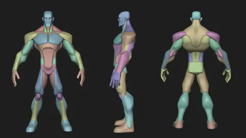 Infinity Style Hero Blockout - Blender 3d models