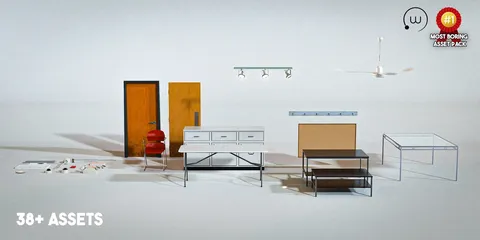 Interior Assets Vol. 1 - Blender 3d models