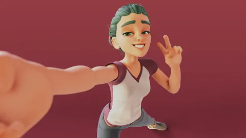 Iris Rigged Character - Blender 3d models