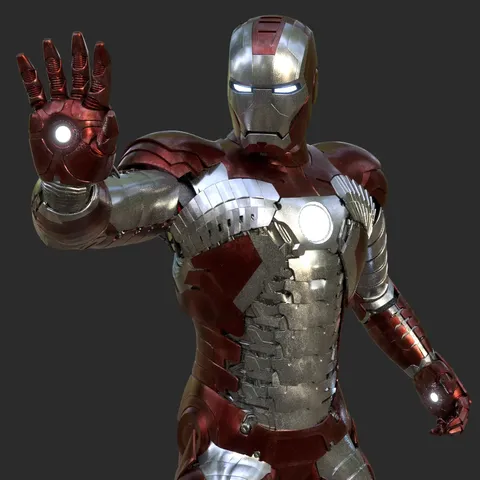 Iron Man MK 5 - Blender 3d models