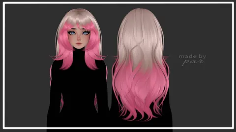Isabella Hair - Blender 3d models
