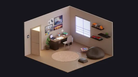 Isometric Scene - Blender scenes