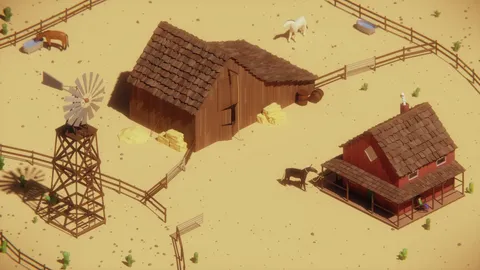 Isometric Western Scene - Blender scenes