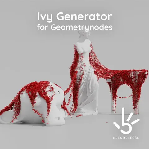Ivy Generator - Blender geometry nodes