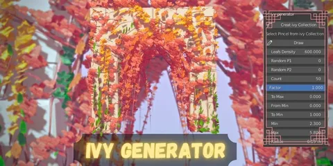 Ivy Plants Generator - Blender addons
