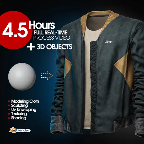 Jacket Process Video - Blender tutorials & courses
