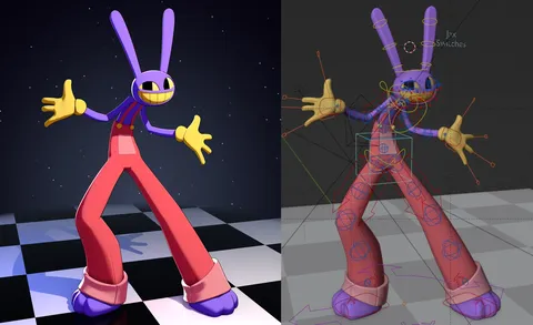 Jax Rigged Character - Blender 3d models