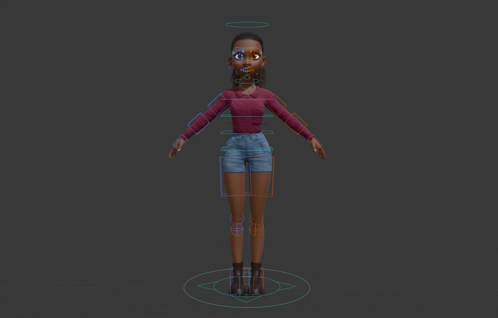 Jazmine Rigged Character screenshot 3