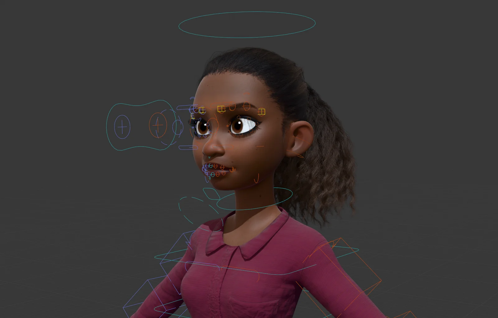 Jazmine Rigged Character screenshot 4