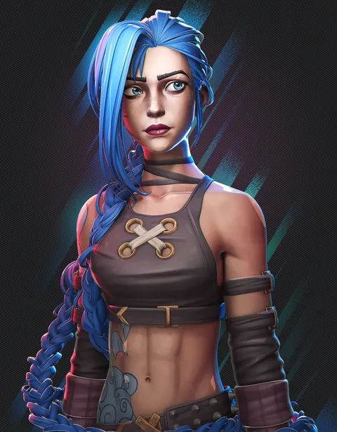 Jinx Character Creation - Blender tutorials & courses