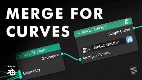 Join Curves End To End - Blender geometry nodes