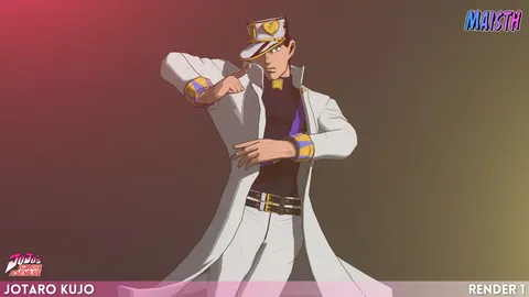 Jotaro Kujo - Blender 3d models