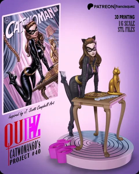 JSC Catwoman 60s - Blender 3d models