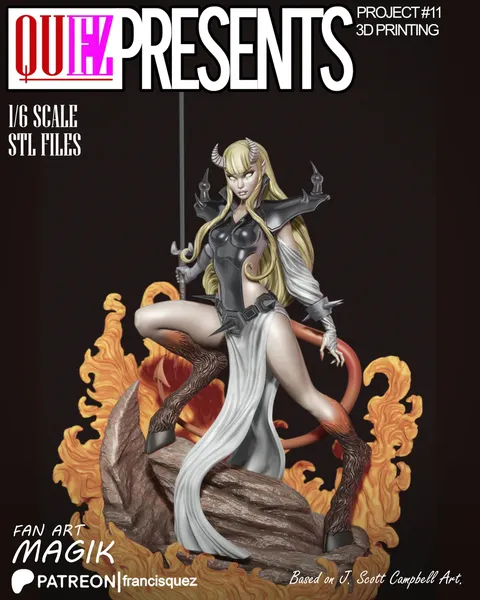 Magik Demon Figure - Blender 3d models