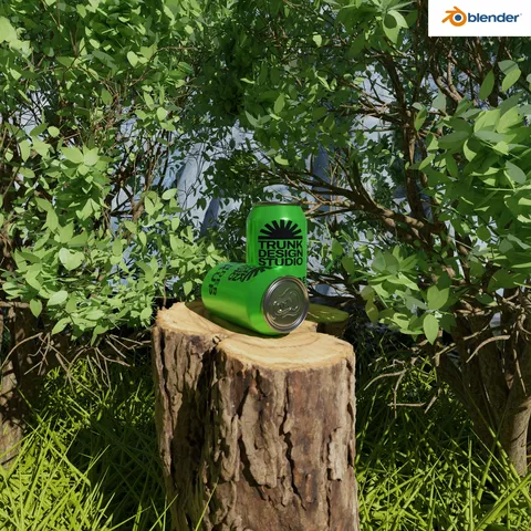 Juice Can Mockup - Blender scenes