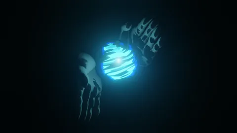 Jujutsu Hand Energy Animation - Blender scenes