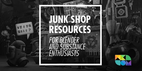 Junk Shop Resources - Blender scenes