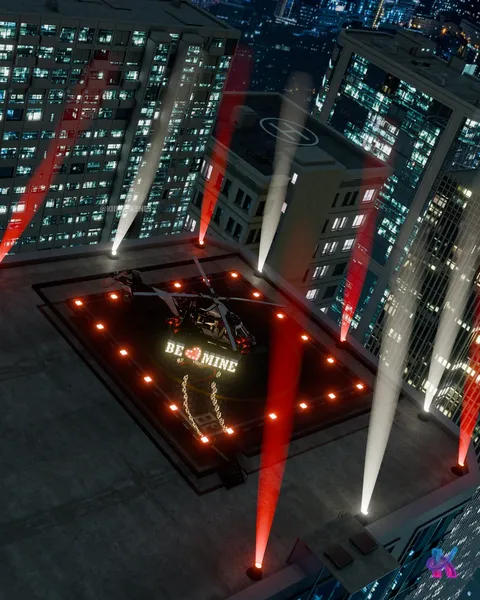 Be Mine Heliport - Blender scenes