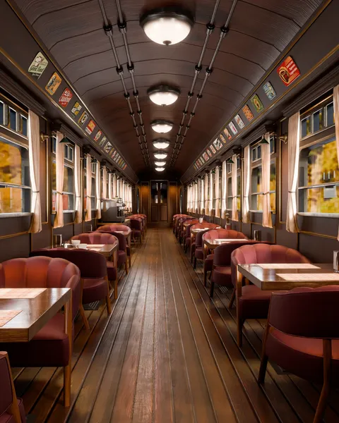 Cafe Wagon - Blender scenes