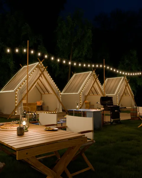 Camping Center - Blender scenes