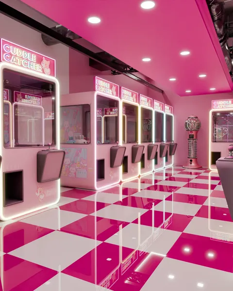 Claw Machine Arcade - Blender scenes