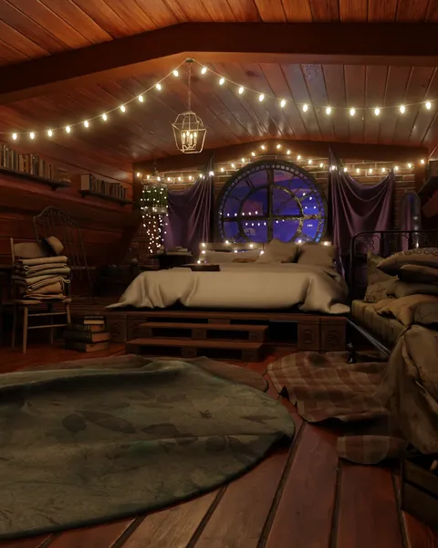 Cozy Attic 2023 - Blender scenes