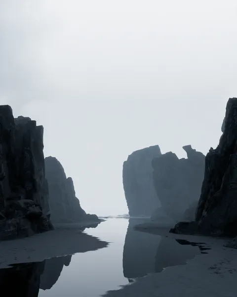 Dark Beach - Blender scenes