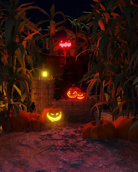 Halloween Maize Field - Blender scenes