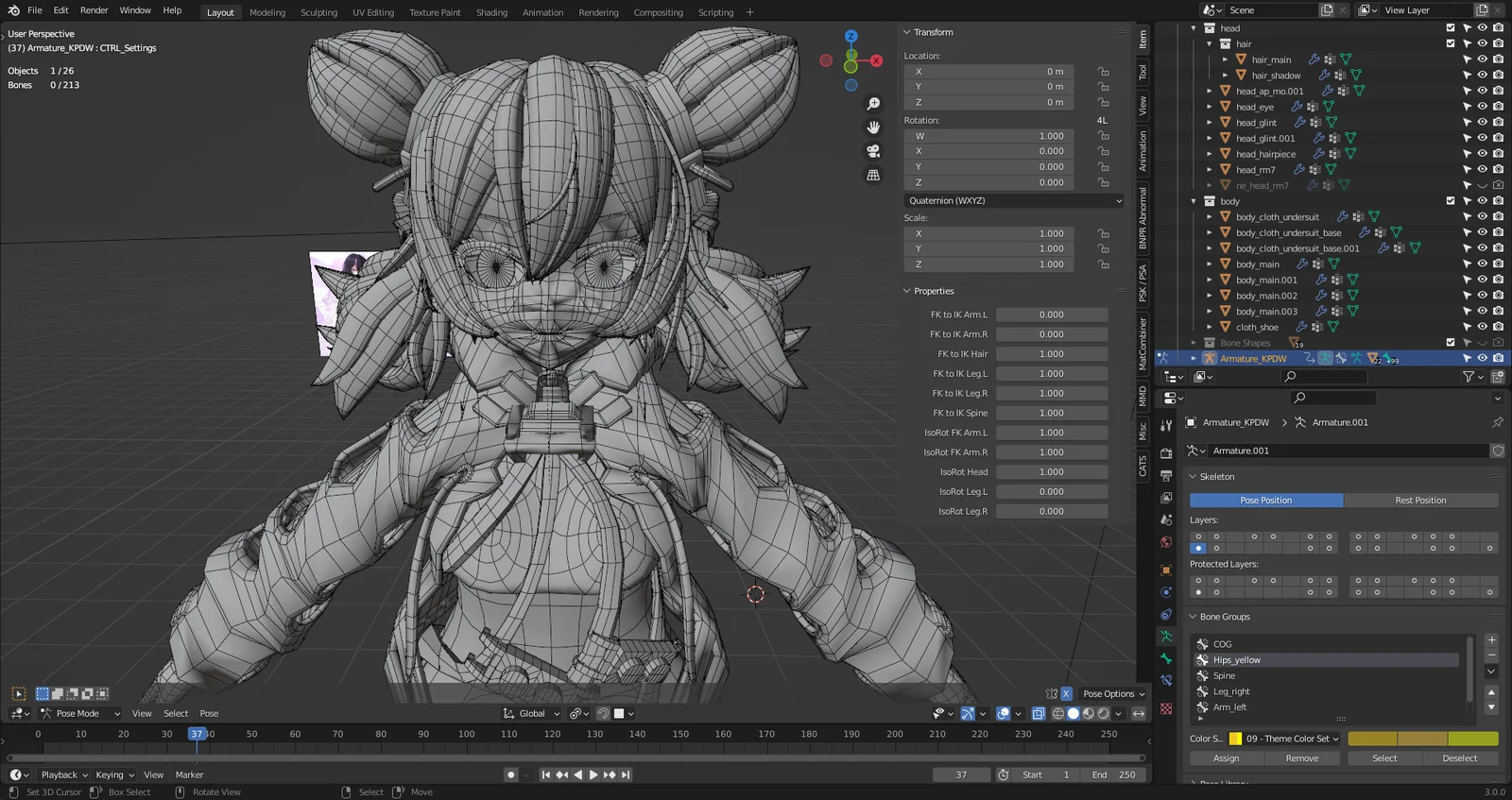 K-PDW Character Model screenshot 3