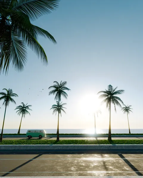 Summer Road - Blender scenes