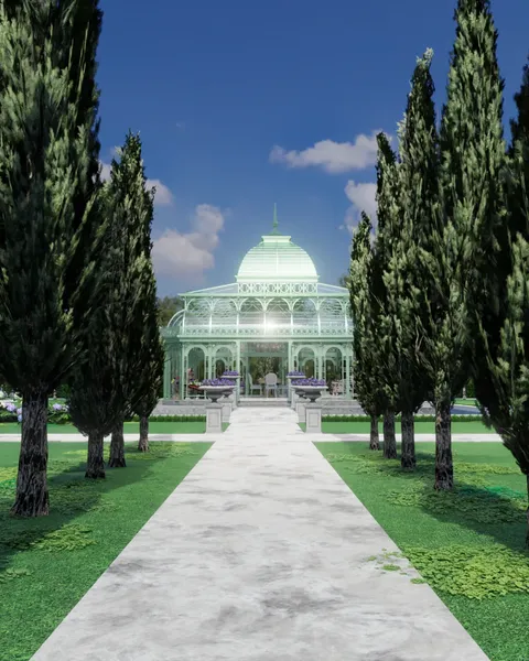 Tea Greenhouse - Blender scenes