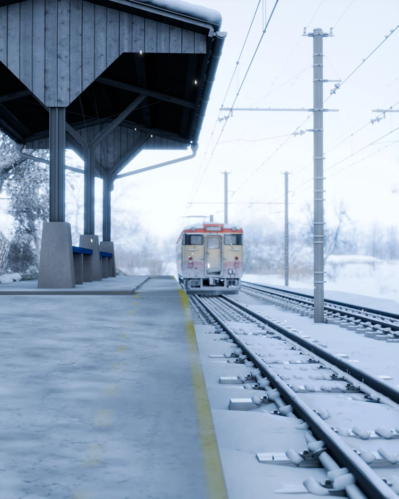 Winter Train Station screenshot 2