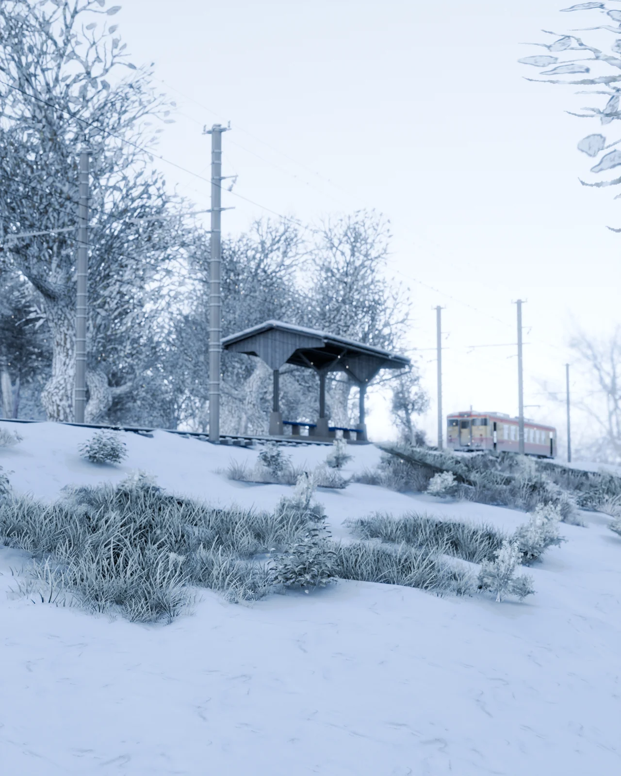 Winter Train Station screenshot 3