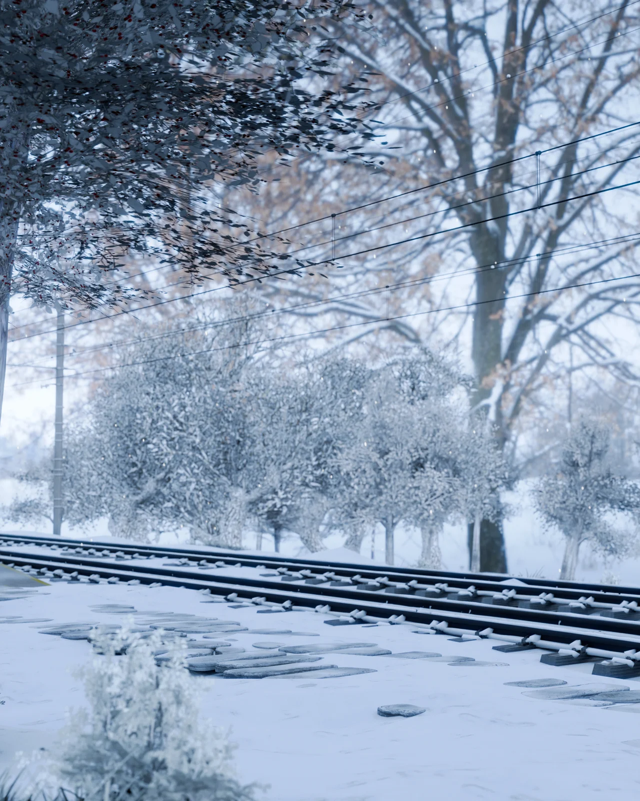 Winter Train Station screenshot 4