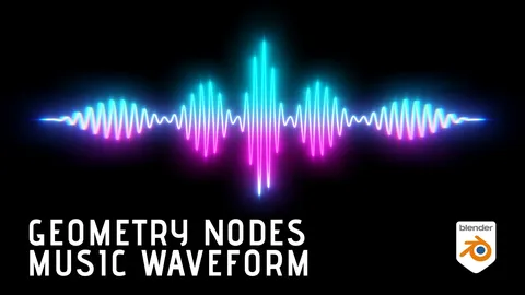 Audio Visualizer - Blender geometry nodes