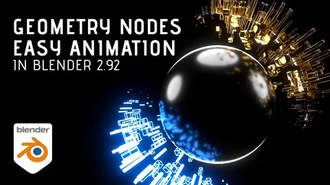 Geometry Nodes Easy Animations - Blender tutorials & courses