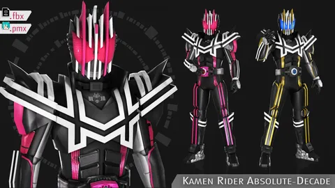 Kamen Rider Absolute Decade - Blender 3d models