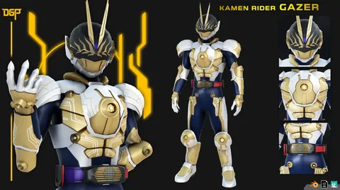Kamen Rider Gazer - Blender 3d models