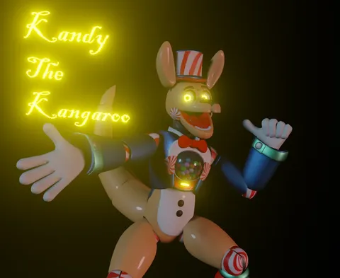Kandy Kangaroo Model - Blender 3d models