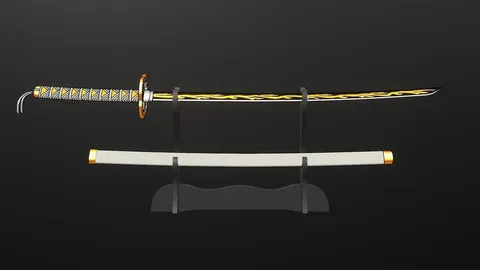 Katana Zenitsu Agatsuma - Blender 3d models
