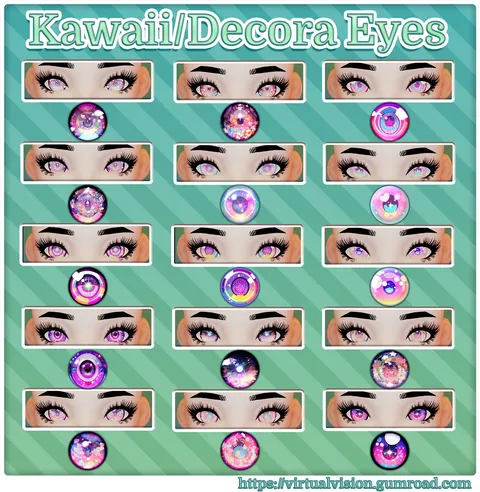 Kawaii Eye Textures - Blender textures & materials