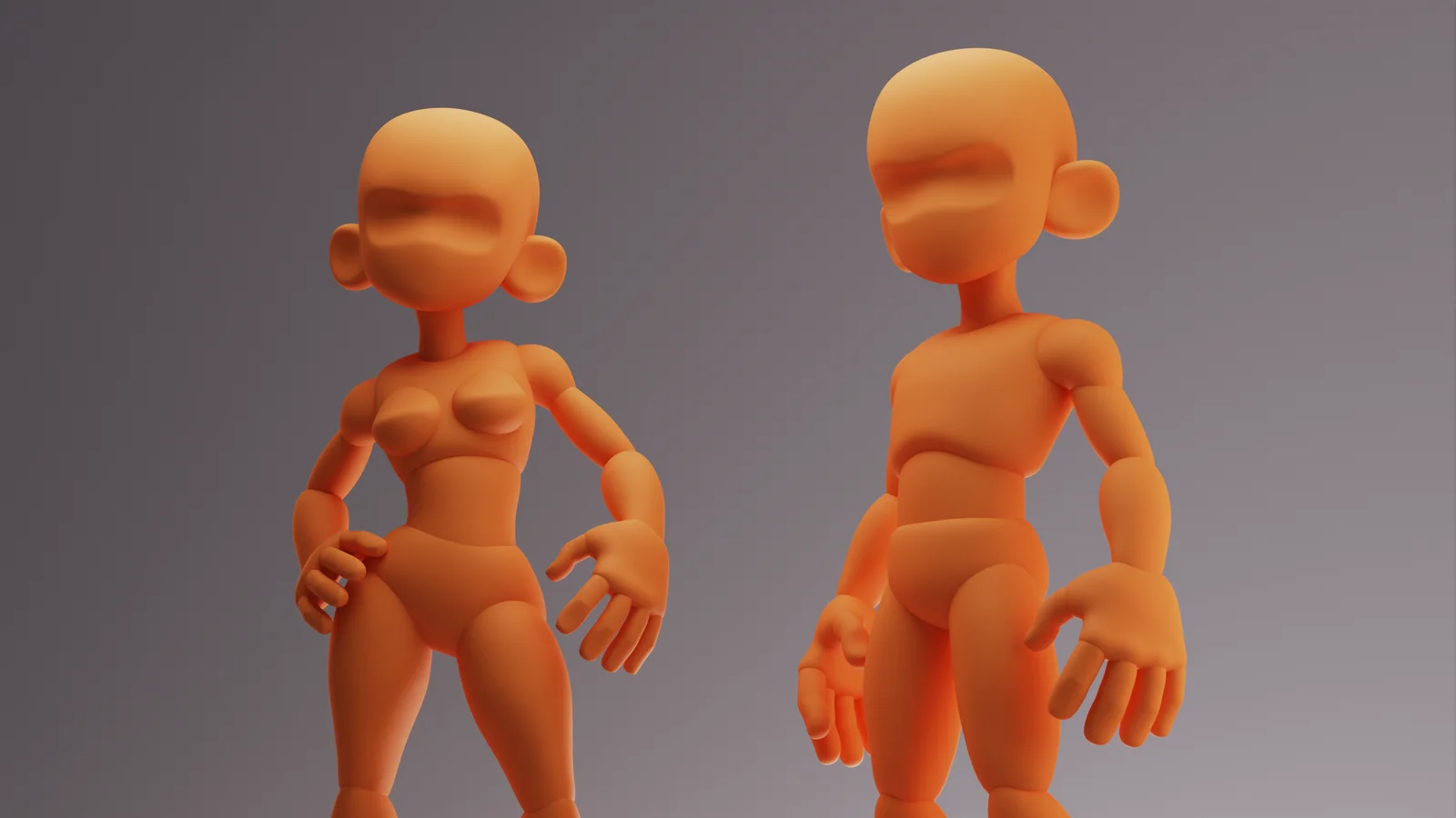 Stylised Character Base Meshes screenshot 4