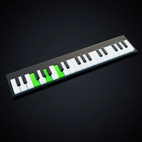 Keyboard Material - Blender shaders