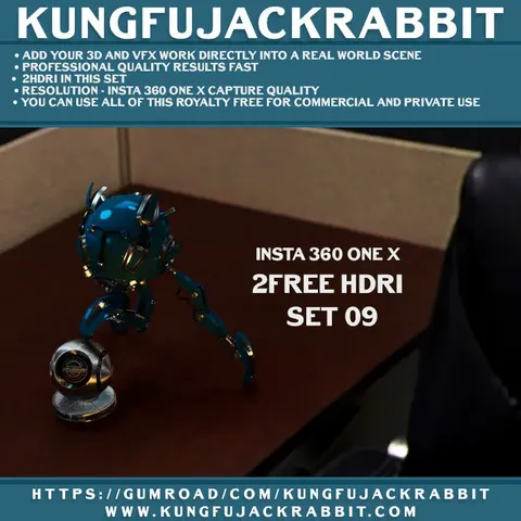 KFJR Free HDRI Set - Blender lighting & hdris