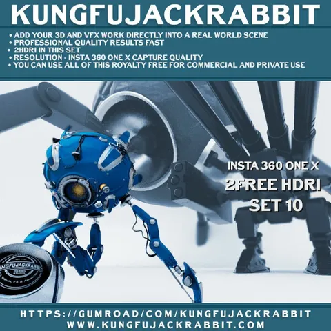 KFJR Free HDRI Pack - Blender lighting & hdris
