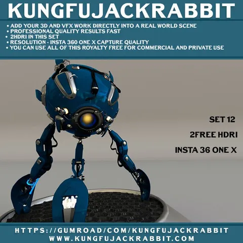 Free HDRI Sets 12 and 43 - Blender lighting & hdris