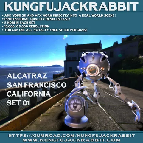 Alcatraz HDRI Set - Blender lighting & hdris