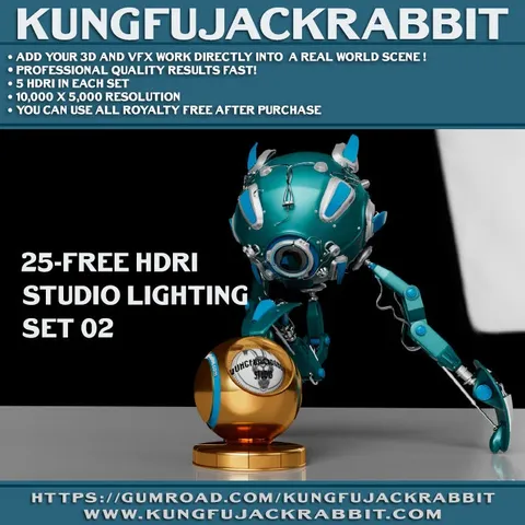 Studio Lighting Set 02 - Blender lighting & hdris