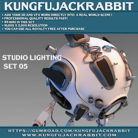Studio Lighting Set 05 - Blender lighting & hdris